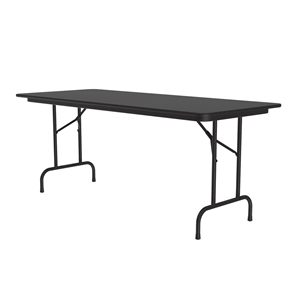 Correll 30x96 Commercial Laminate Folding Table in Black Granite