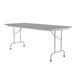 Correll 30x96 Commercial Laminate Folding Table in Gray Granite