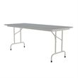 Correll 30x96 Commercial Laminate Folding Table in Gray Granite
