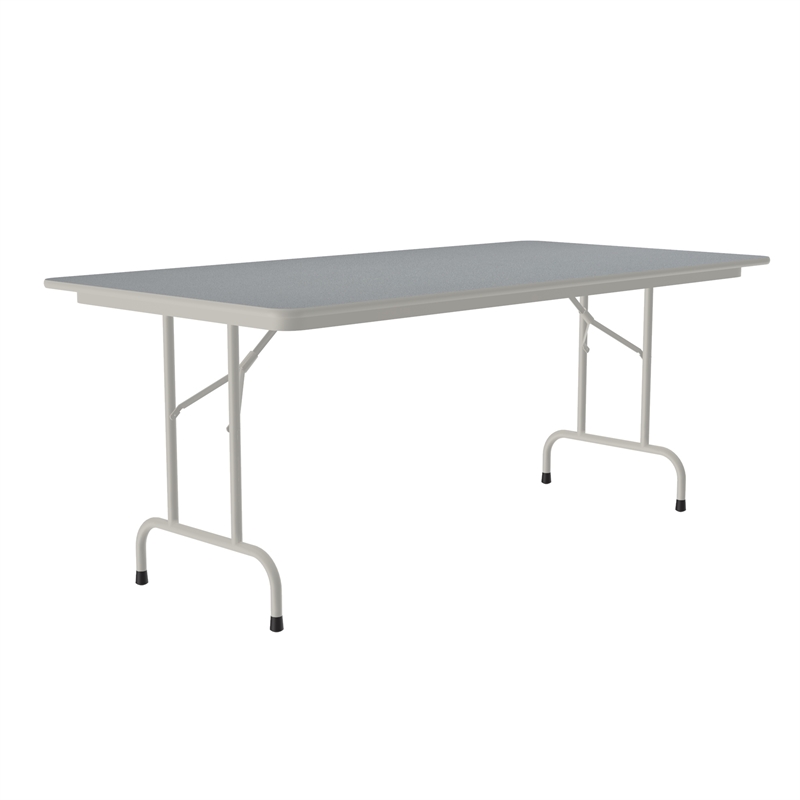 Correll 36x96 Commercial Laminate Folding Table in Gray Granite
