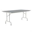 Correll 36x96 Commercial Laminate Folding Table in Gray Granite