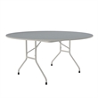 Correll 60 Round Commercial Laminate Folding Table in Gray Granite