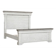 Samuel Lawrence Valley Ridge Distressed King Panel Bed in White
