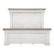 Samuel Lawrence Valley Ridge Distressed King Panel Bed in White