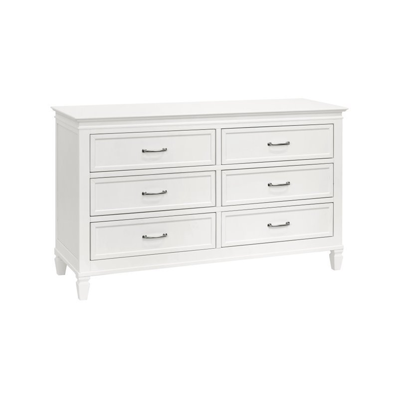 Namesake Classic Darlington 6 Drawer Assembled Dresser in Warm White