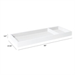 Namesake Classic Universal Wide Removable Changing Tray in White