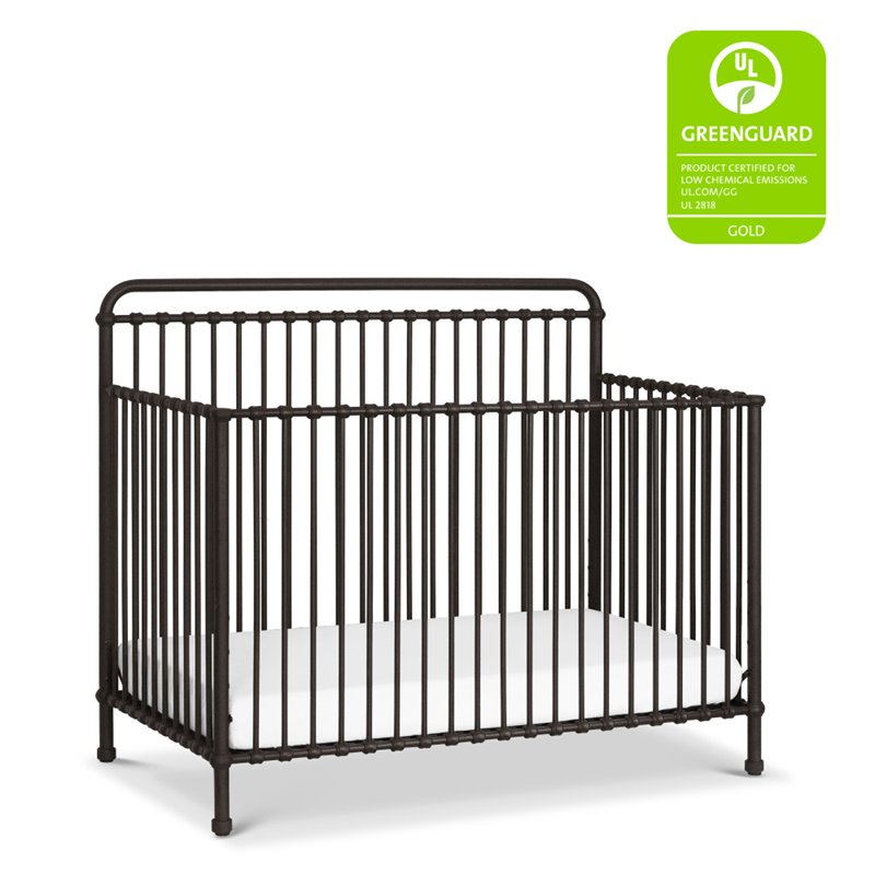 Namesake Classic Winston 4-in-1 Convertible Iron Crib in Vintage Iron