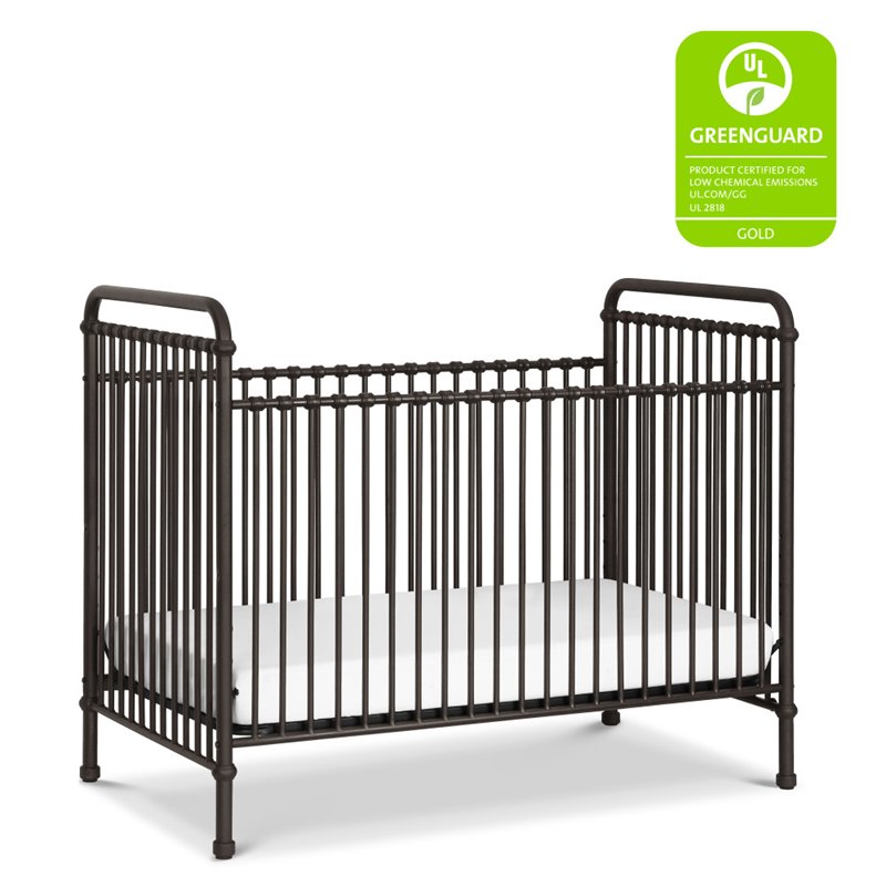 Namesake Classic Abigail 3-in-1 Convertible Iron Crib in Vintage Iron
