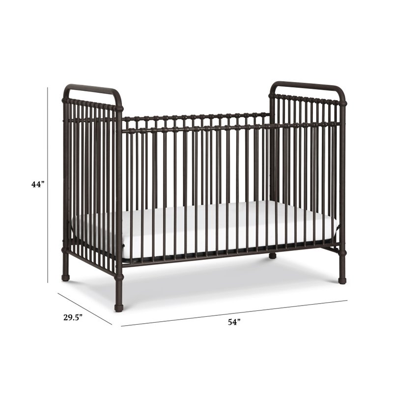 Namesake Classic Abigail 3-in-1 Convertible Iron Crib in Vintage Iron