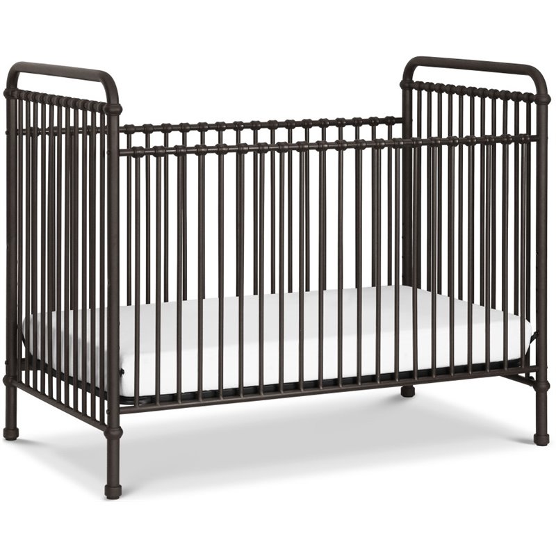 Namesake Classic Abigail 3-in-1 Convertible Iron Crib in Vintage Iron