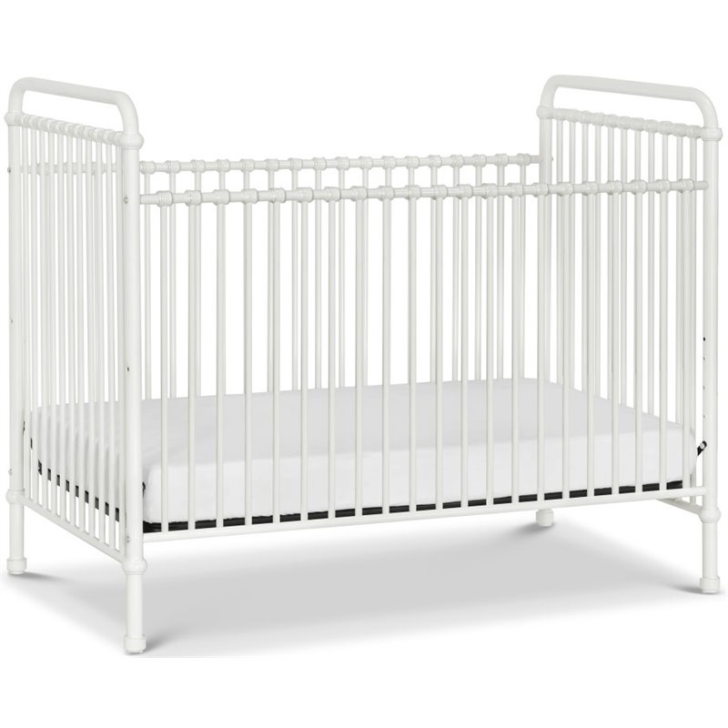 Namesake Classic Abigail 3-in-1 Convertible Iron Crib in Washed White