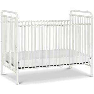 Namesake Classic Abigail 3-in-1 Convertible Iron Crib in Washed White