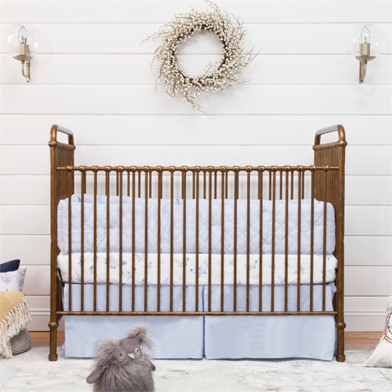 Namesake Classic Abigail 3-in-1 Convertible Crib in Vintage Gold