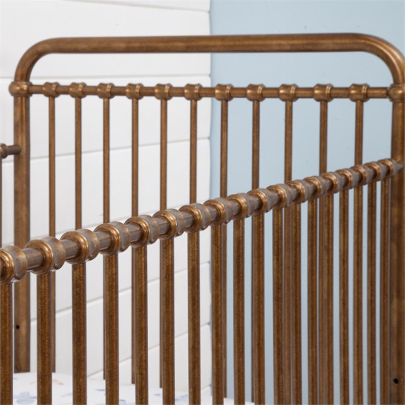 Namesake Classic Abigail 3-in-1 Convertible Crib in Vintage Gold