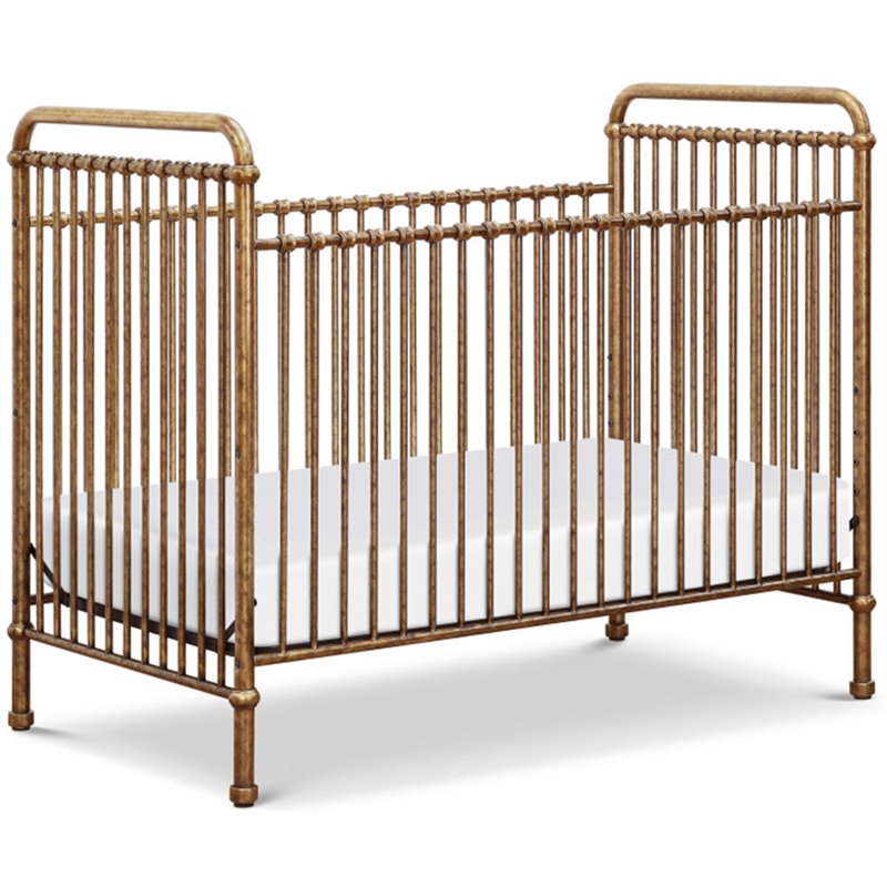Namesake Classic Abigail 3-in-1 Convertible Crib in Vintage Gold
