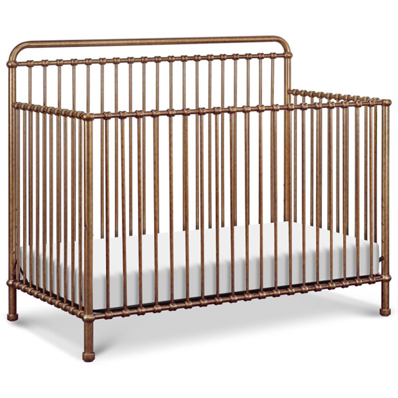 Namesake Classic Winston 4-in-1 Convertible Crib in Vintage Gold