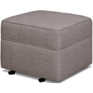 Namesake Classic Willa Alden Gliding Ottoman in Gray Tweed Fabric