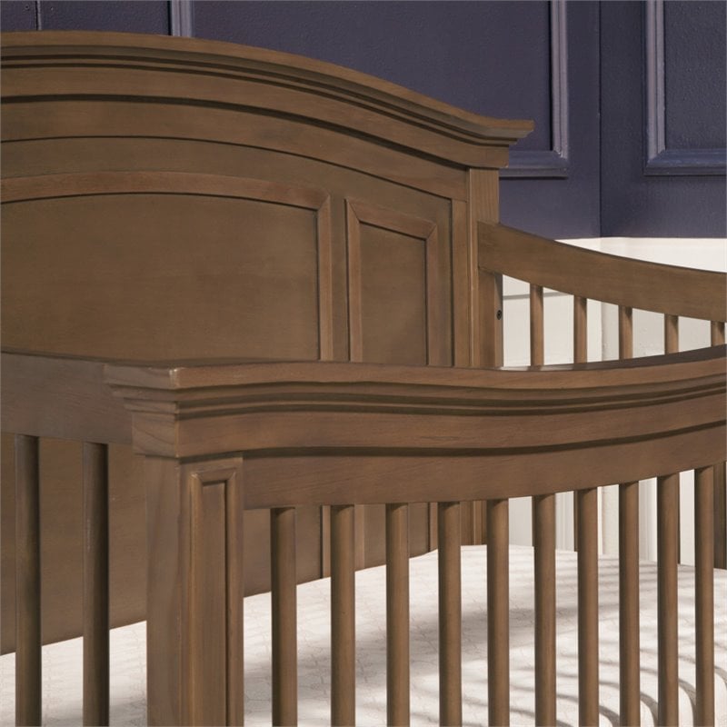 Namesake Classic Durham 4-in-1 Wood Convertible Crib in Derby Brown