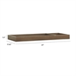 Namesake Classic Universal Wood Removable Changing Tray in Derby Brown