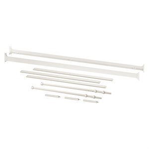 Namesake Classic Noelle Full Size Bed Metal Conversion Kit in Vintage White