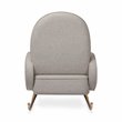 Namesake Compass Upholstered Modern Fabric Rocker in Gray