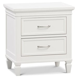 Namesake Darlington 2-Drawer Transitional Wood Nightstand in White