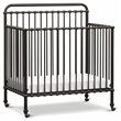 Namesake Winston Metal 4-in-1 Convertible Mini Crib in Vintage Black
