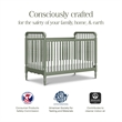 Liberty 3-in-1 Convertible Spindle Crib w/Toddler Bed Conversion Kit Juniper