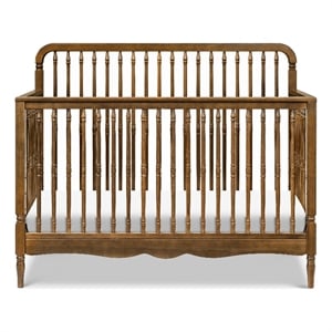 Namesake Liberty 4-in-1 Convertible Spindle Crib in Natural Walnut