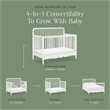 Namesake Liberty 4-in-1 Convertible Spindle Crib in Warm White