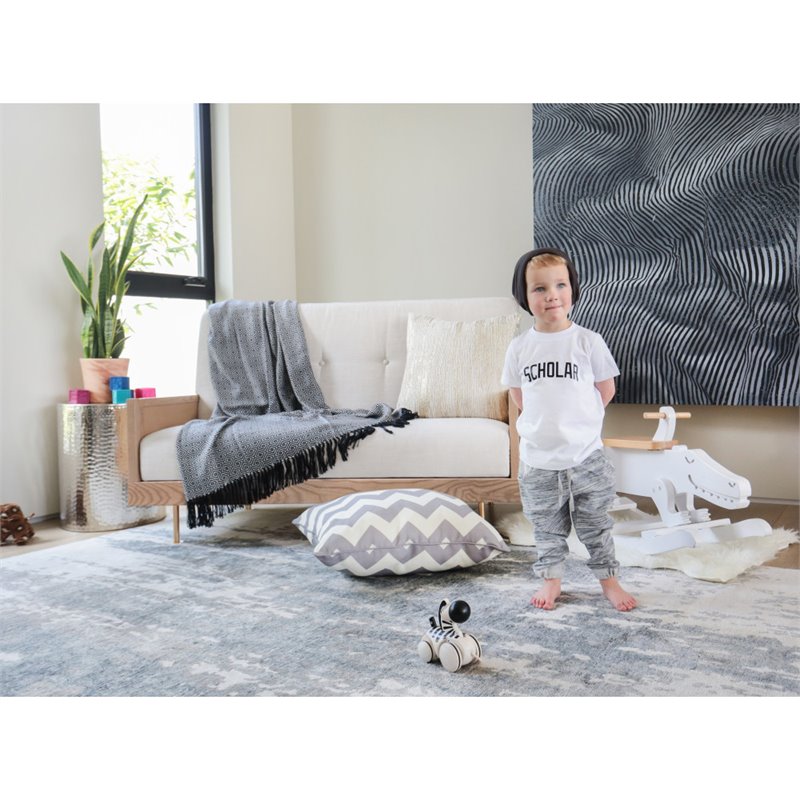 Nursery Works Novella Crib In Stained Ash and Ivory