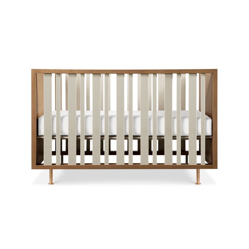 Nursery Works Novella Crib In Stained Ash and Ivory