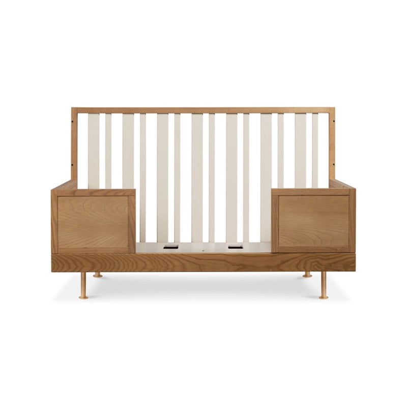 Nursery Works Novella Crib In Stained Ash and Ivory