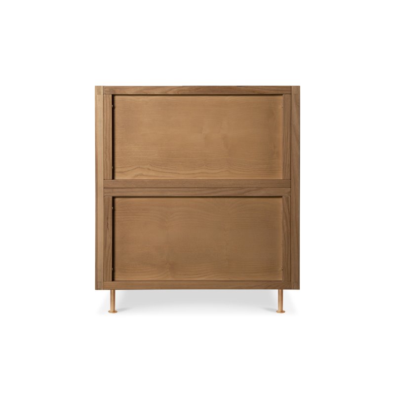 Nursery Works Novella Crib In Stained Ash and Ivory