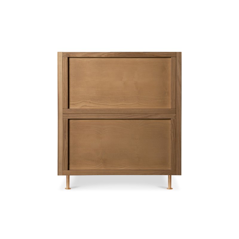 Nursery Works Novella Crib In Stained Ash and Ivory