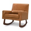 Nursery Works Sleepytime Faux Leather Rocker in Tan