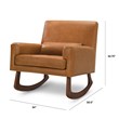 Nursery Works Sleepytime Faux Leather Rocker in Tan