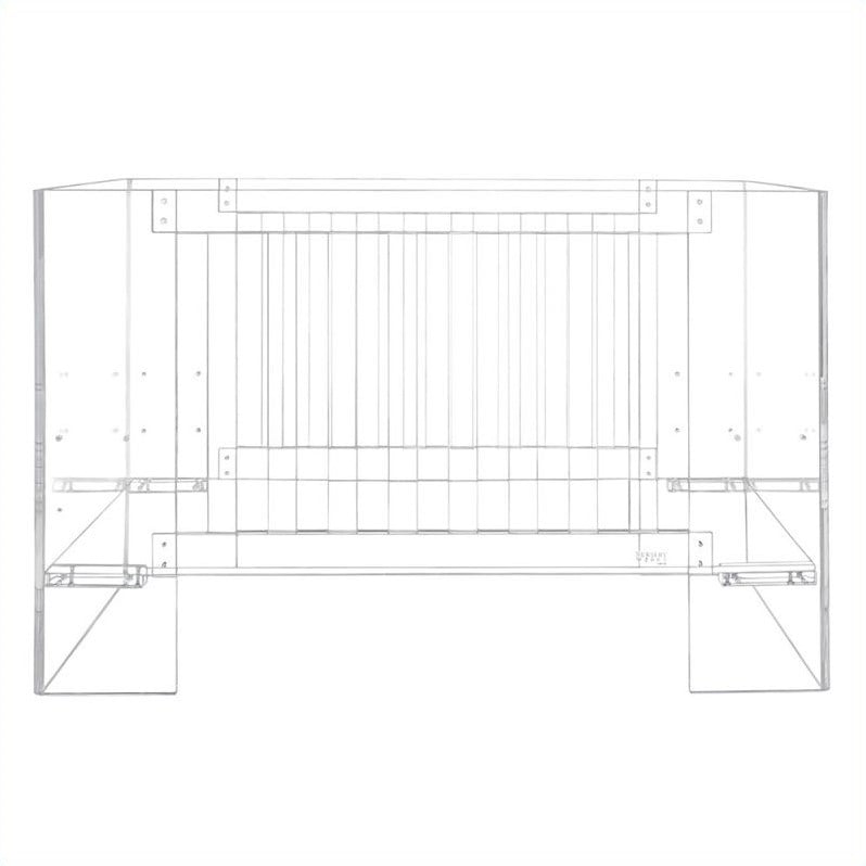 Nursery Works Vetro Crib in Clear Acrylic