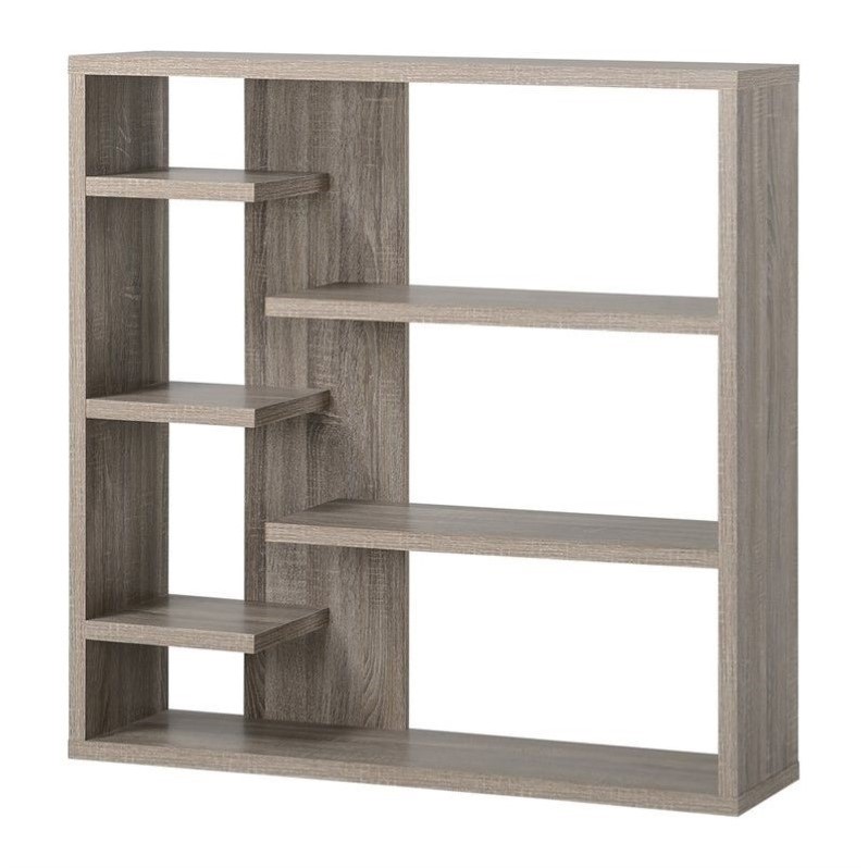 Wooden 6 Shelf Storage Cupboard