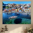 Yosemite Home Decor 'Mediterranean' Glass Photographic Print in Multi-Color