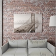 Yosemite Home Decor 'City Overpass' Fabric Canvas in Multi-Color