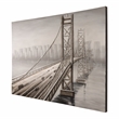 Yosemite Home Decor 'City Overpass' Fabric Canvas in Multi-Color