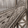 Yosemite Home Decor 'City Overpass' Fabric Canvas in Multi-Color
