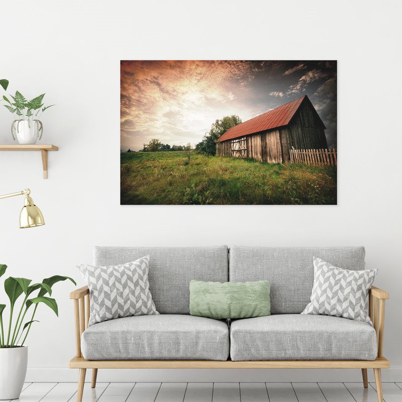 Yosemite Home Decor Country Paradise Glass Multi-Color Photographic Print