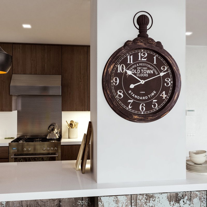 Yosemite Timepiece Wall Clock in Black and White