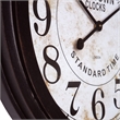 Yosemite Metal Timepiece Wall Clock in Dark Brown
