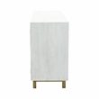 Yosemite Home Decor Ashdla Solid Mindi Wood Accent Cabinet in White