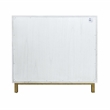 Yosemite Home Decor Ashdla Solid Mindi Wood Accent Cabinet in White