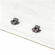 Yosemite Home Decor Ashdla Solid Mindi Wood Accent Cabinet in White