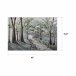 Yosemite Home Decor 'Lighted Path II' Wood Canvas Wall Art in Multi-Color